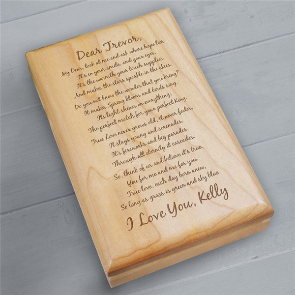 To My Love... Personalized Wooden Valet Box - Sunny Jar Personalized™