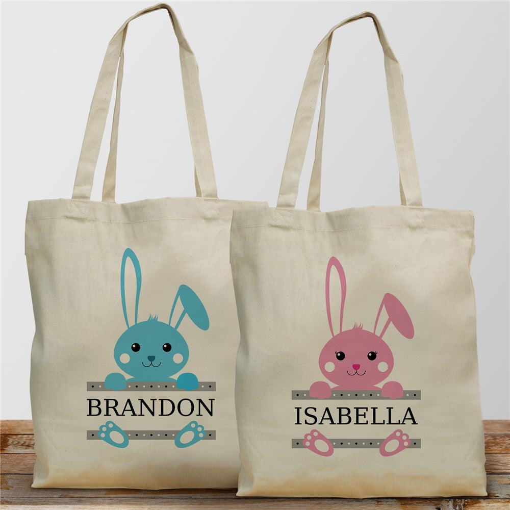 Personalized Easter Bunny Tote Bag - Sunny Jar Personalized™