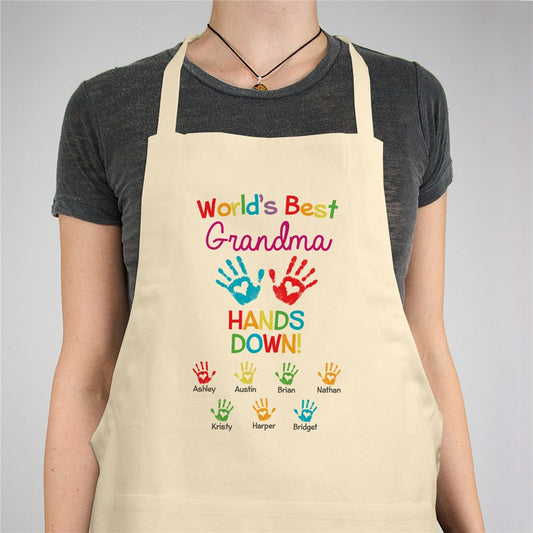 Personalized World's Best Hands Down Natural Apron - Sunny Jar Personalized™