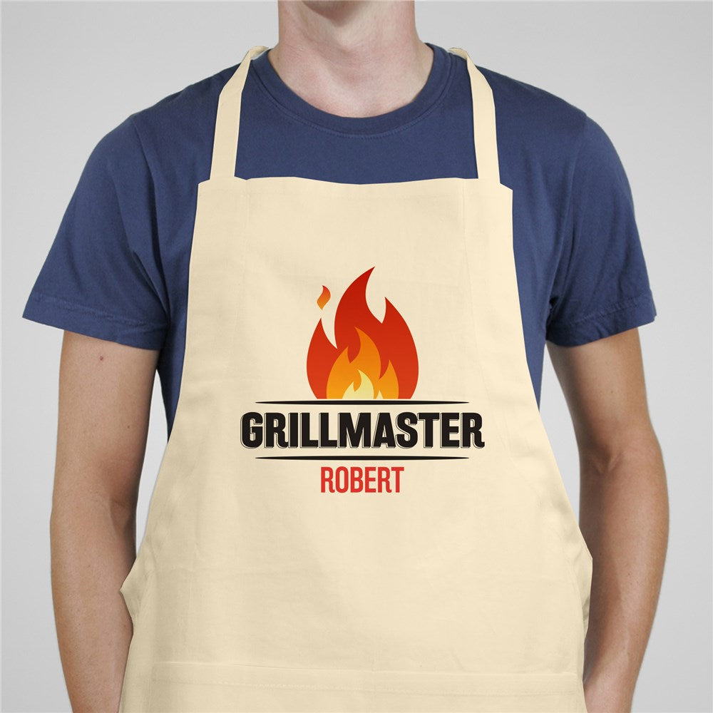 Grillmaster Personalized Natural Apron - Sunny Jar Personalized™