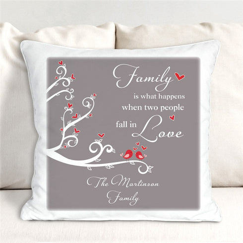 Personalized Family Throw Pillow - Sunny Jar Personalized™