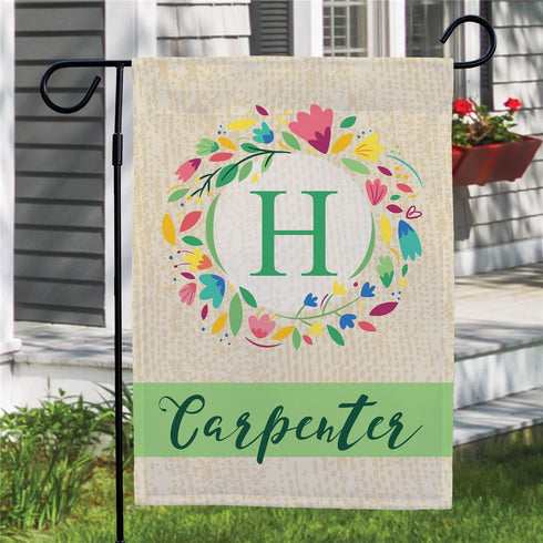 Personalized Colorful Floral Garden Flag - Sunny Jar Personalized™