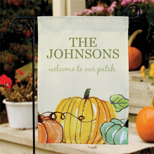 Welcome To Our Patch Personalized Garden Flag - Sunny Jar Personalized™