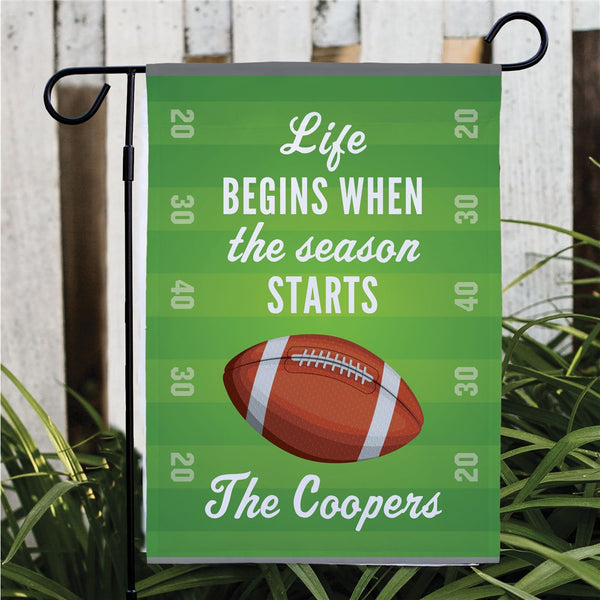 Personalized Football Family Garden Flag - Sunny Jar Personalized™