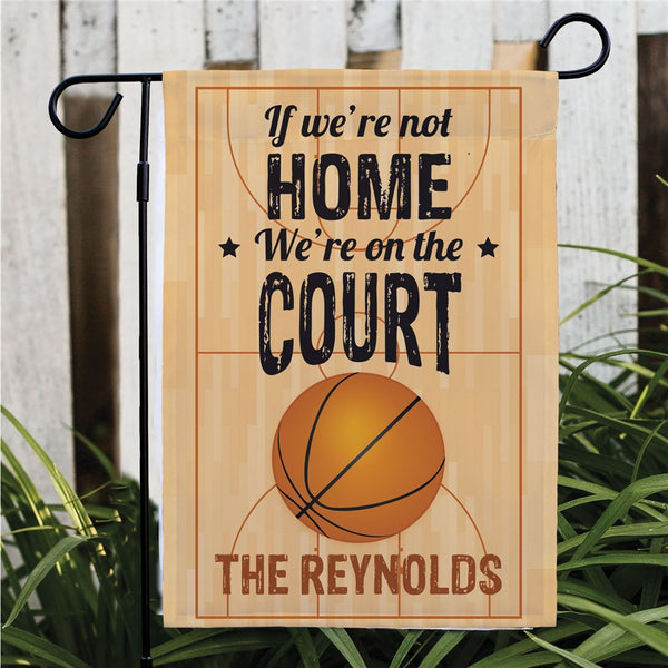 Personalized Basketball tagline family garden flag - Sunny Jar Personalized™