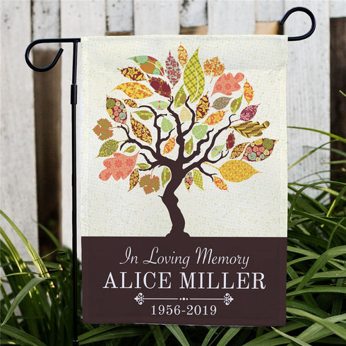 Personalized Memorial Tree Garden Flag - Sunny Jar Personalized™