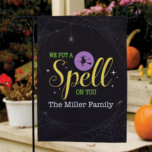 Personalized Put A Spell On You Garden Flag - Sunny Jar Personalized™