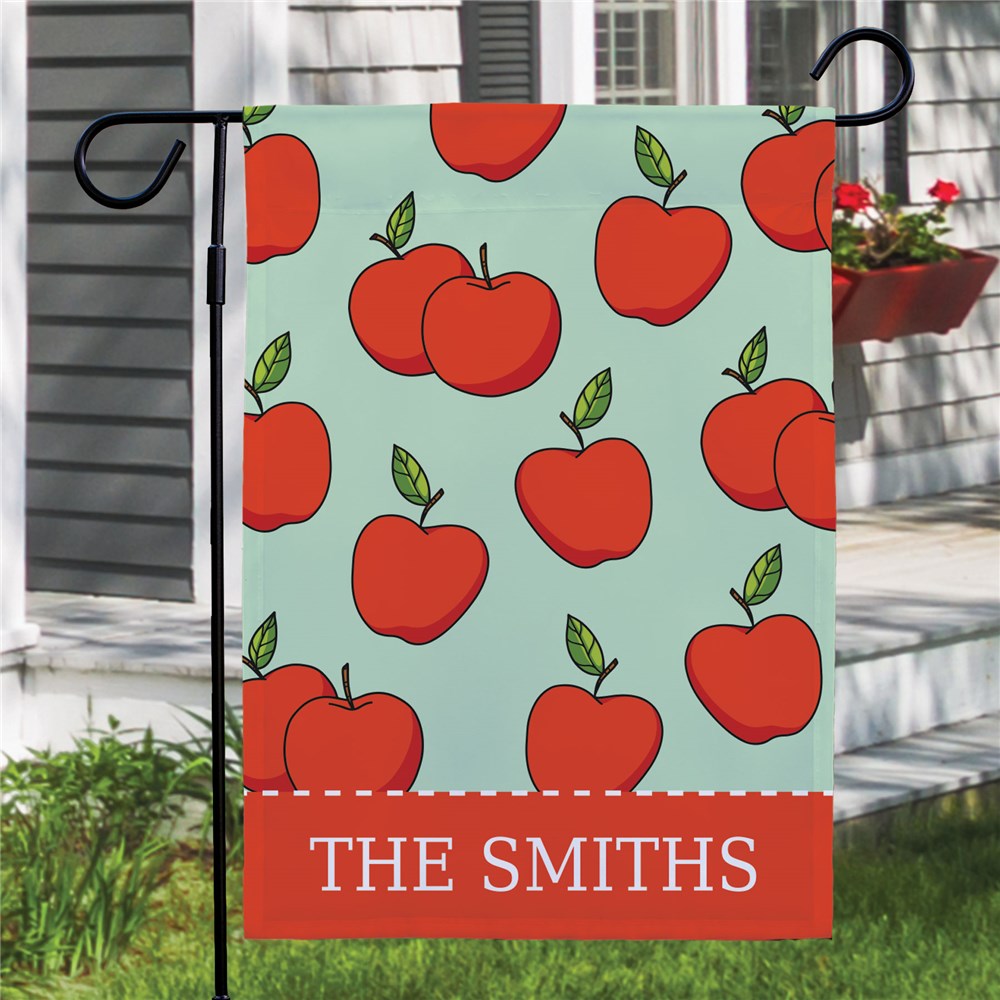 Personalized Apples Garden Flag - Sunny Jar Personalized™