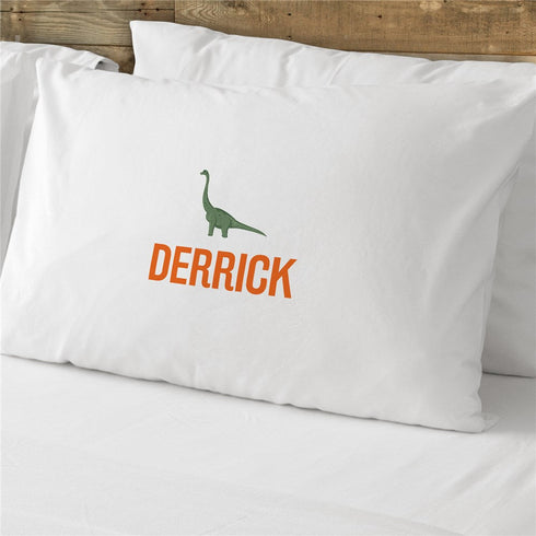 Personalized Detailed Dino with Name Pillowcase - Sunny Jar Personalized™