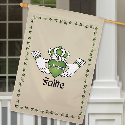 Personalized Failte Irish House Flag - Sunny Jar Personalized™