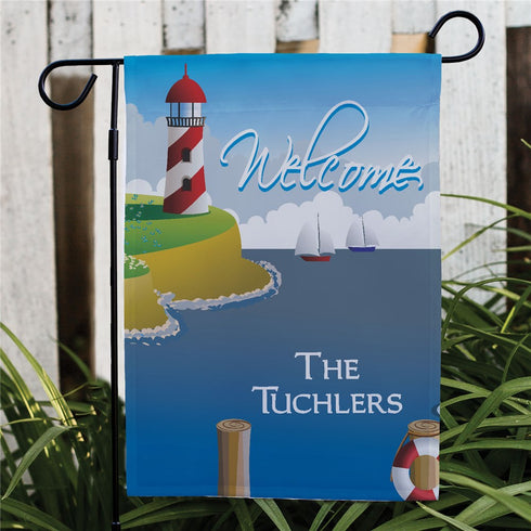 Lighthouse Personalized Garden Flag - Sunny Jar Personalized™