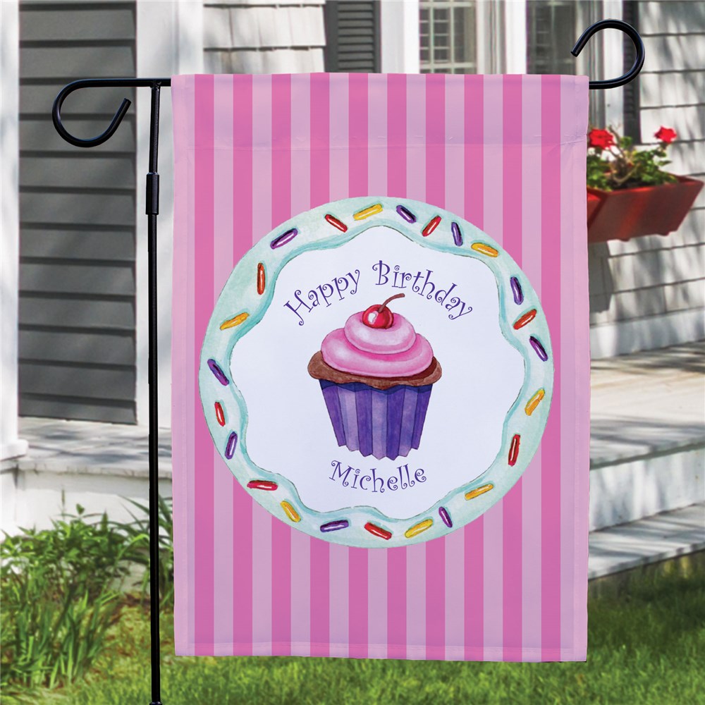 Personalized Birthday Girl Garden Flag - Sunny Jar Personalized™