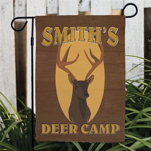 Deer Camp Personalized Garden Flag - Sunny Jar Personalized™