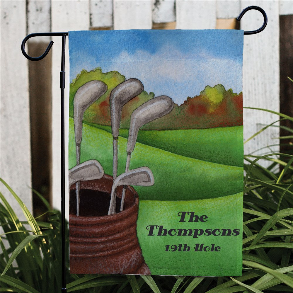 Golf Garden Personalized Flag - Sunny Jar Personalized™