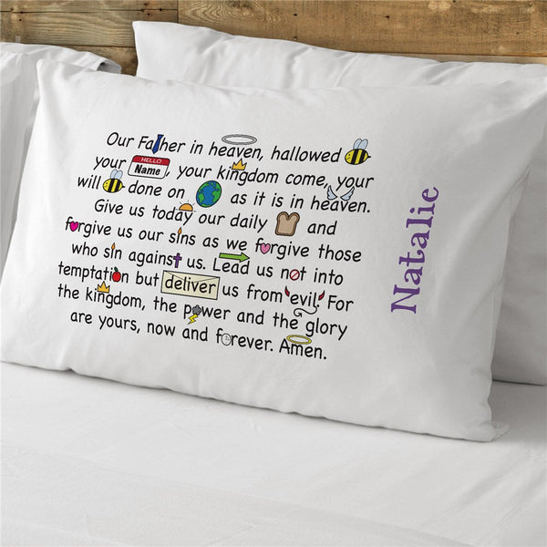 Our Father Prayer Personalized Pillowcase - Sunny Jar Personalized™