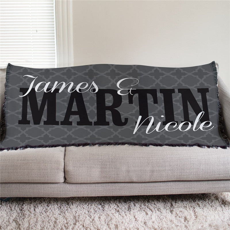 Personalized Couple's Tapestry Throw - Sunny Jar Personalized™