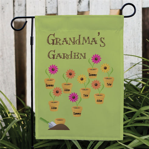 Flower Pot Personalized Garden Flag - Sunny Jar Personalized™