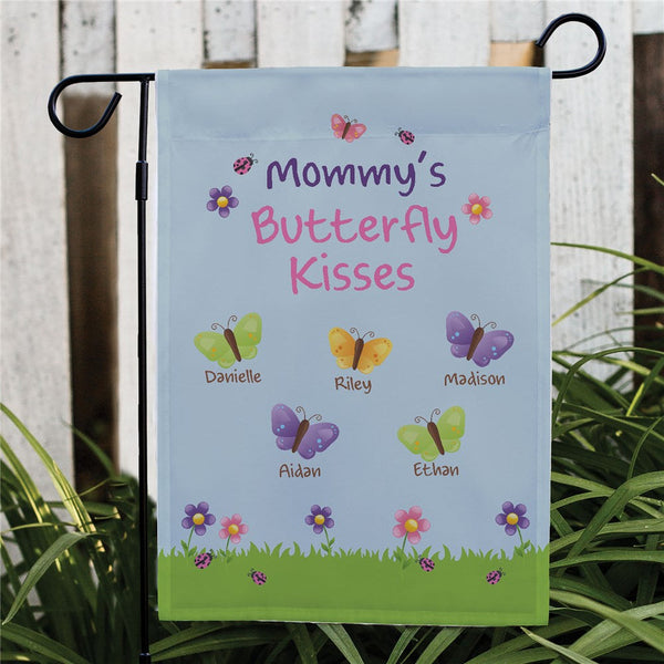 Butterfly Kisses Garden Flag - Sunny Jar Personalized™