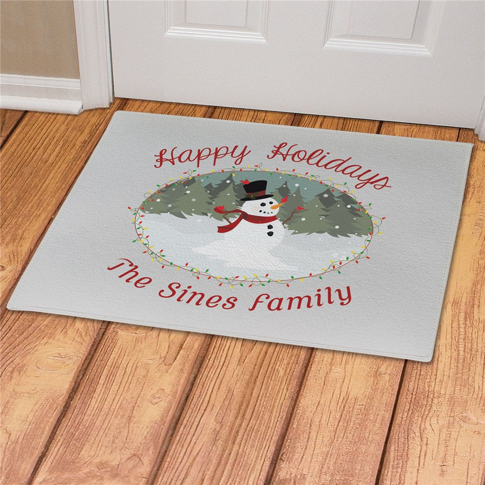 Personalized Snowman Doormat - Sunny Jar Personalized™