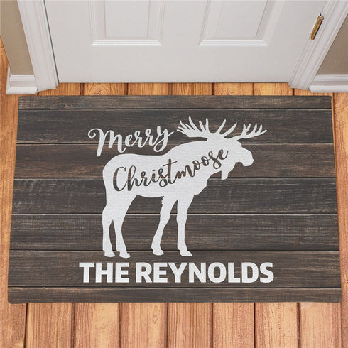 Personalized Merry Christmoose Doormat - Sunny Jar Personalized™