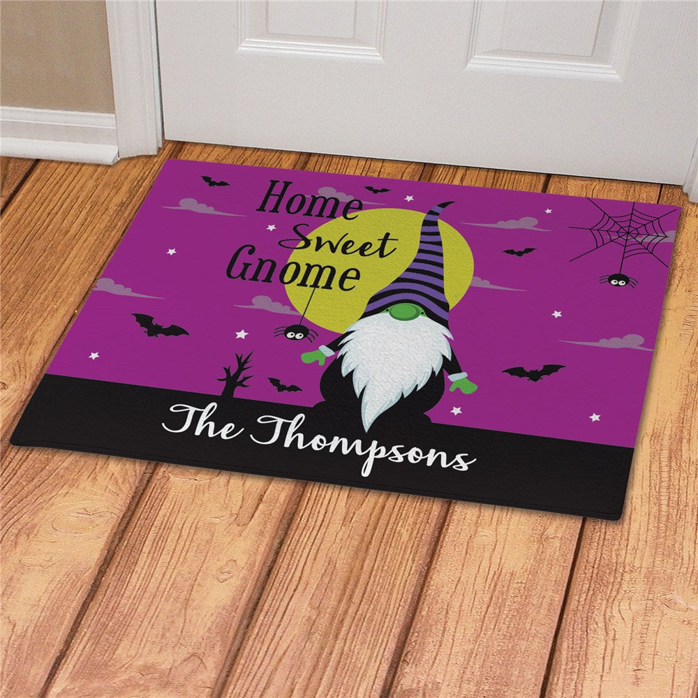 Personalized Halloween Gnome Doormat - Sunny Jar Personalized™