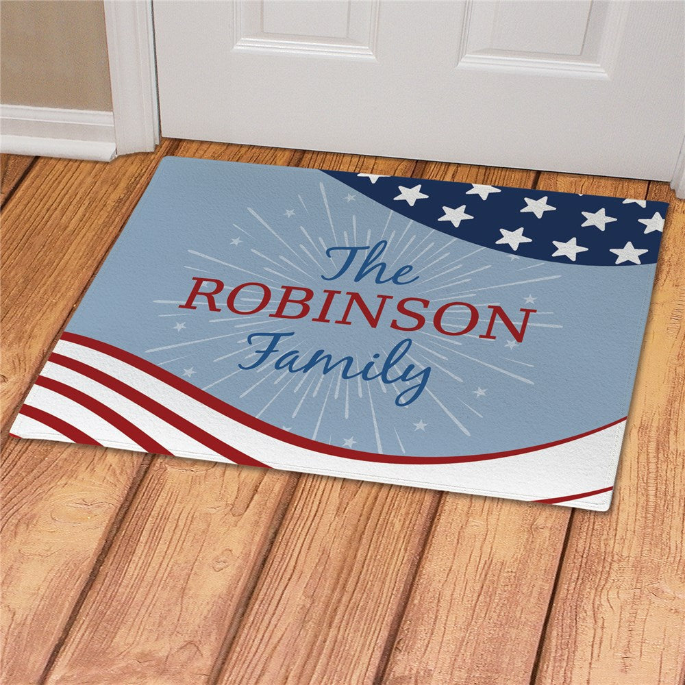 Personalized Patriotic Doormat - Sunny Jar Personalized™