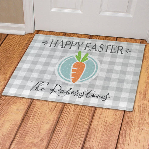 Personalized Happy Easter Carrot Doormat - Sunny Jar Personalized™