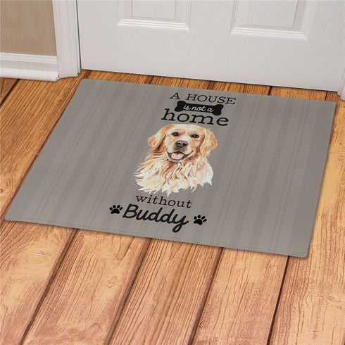 Personalized A House Is Not A Home Without Dog Doormat - Sunny Jar Personalized™