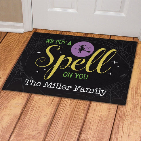 Personalized Put A Spell On You Doormat - Sunny Jar Personalized™