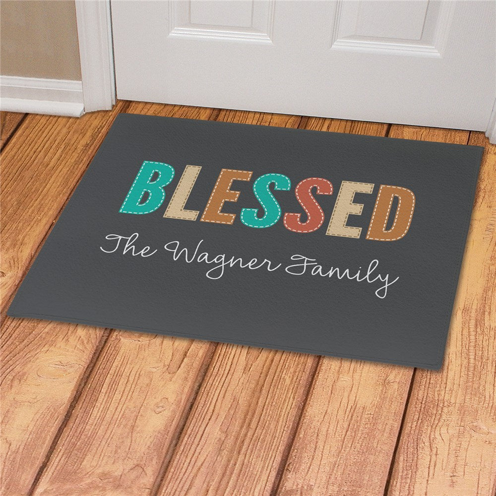 Personalized Blessed Doormat - Sunny Jar Personalized™