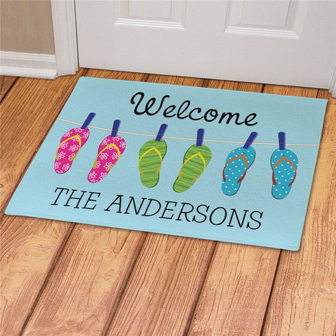 Personalized Flip Flops Doormat - Sunny Jar Personalized™