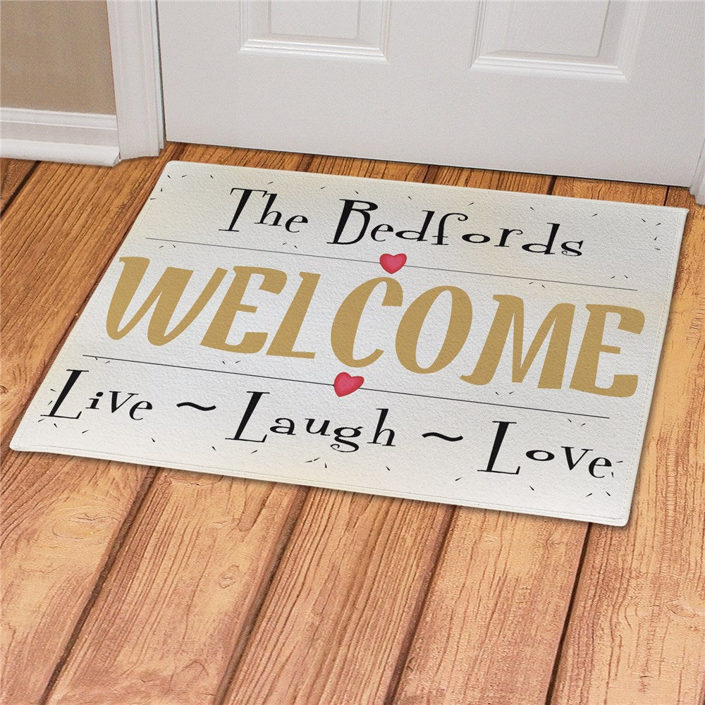 Live, Love, Laugh Doormat - Sunny Jar Personalized™