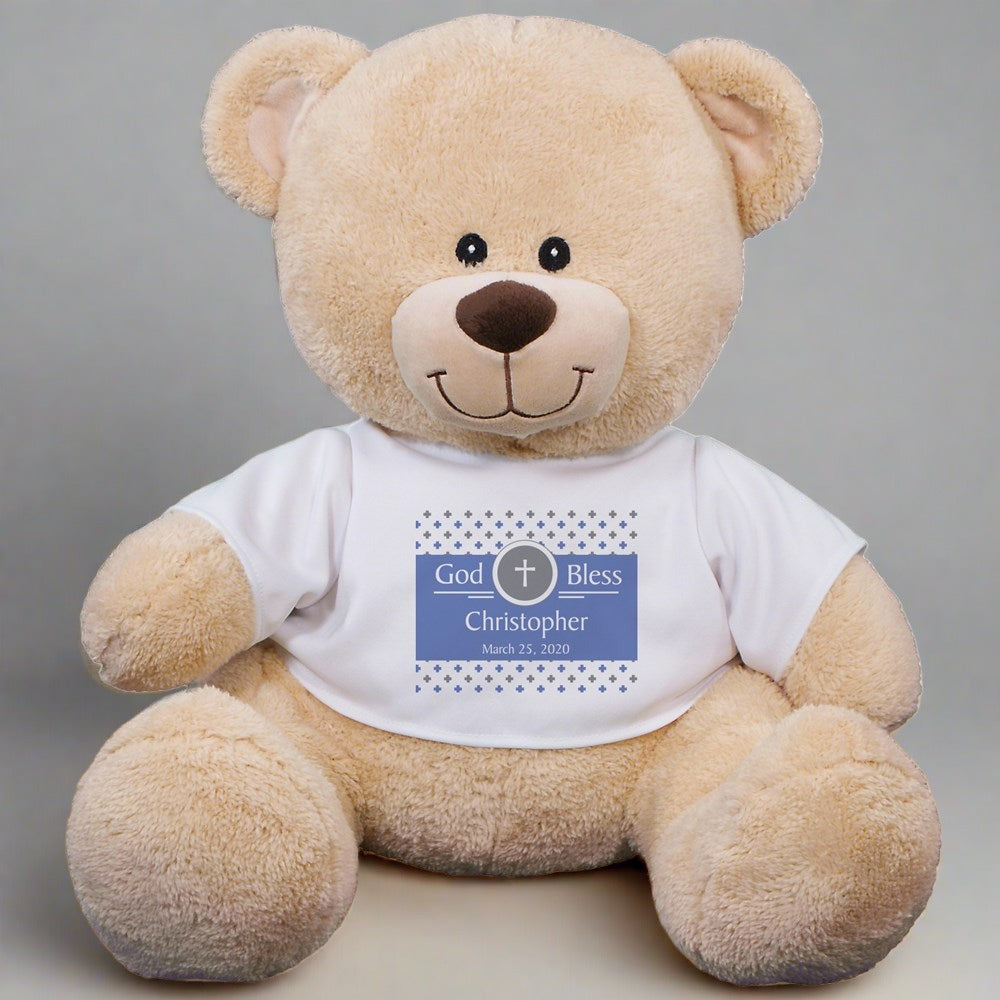 Personalized God Bless Teddy Bear - Sunny Jar Personalized™