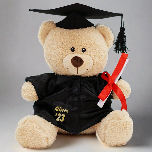 Personalized Graduation Cap and Gown Teddy Bear - Sunny Jar Personalized™