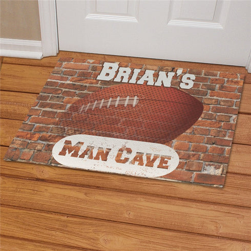 Football Man Cave Doormat - Sunny Jar Personalized™