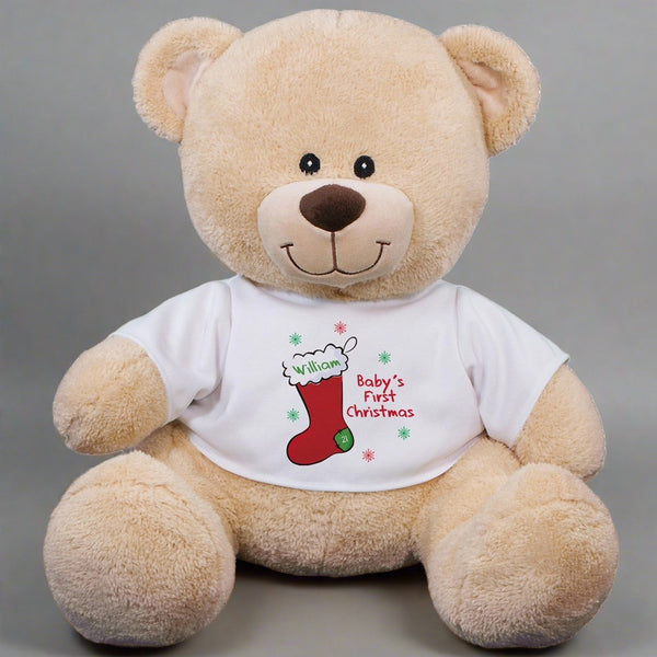 Personalized Baby's First Christmas 12" Teddy Bear