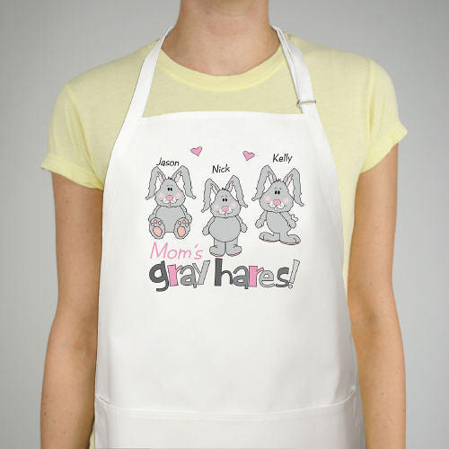 Gray Hares Personalized Apron - Sunny Jar Personalized™