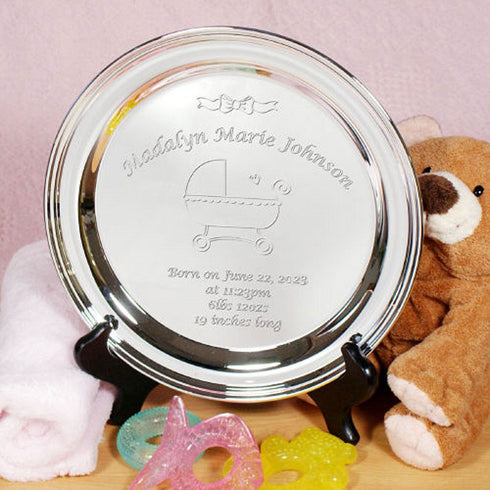 Personalized Birth Announcement Plate - Sunny Jar Personalized™