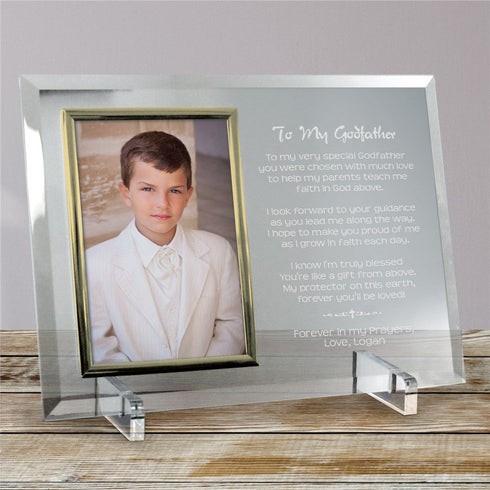 Godfather Personalized Beveled Glass Frame - Sunny Jar Personalized™