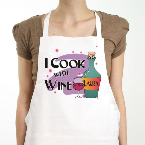 Cook With Wine Apron - Sunny Jar Personalized™