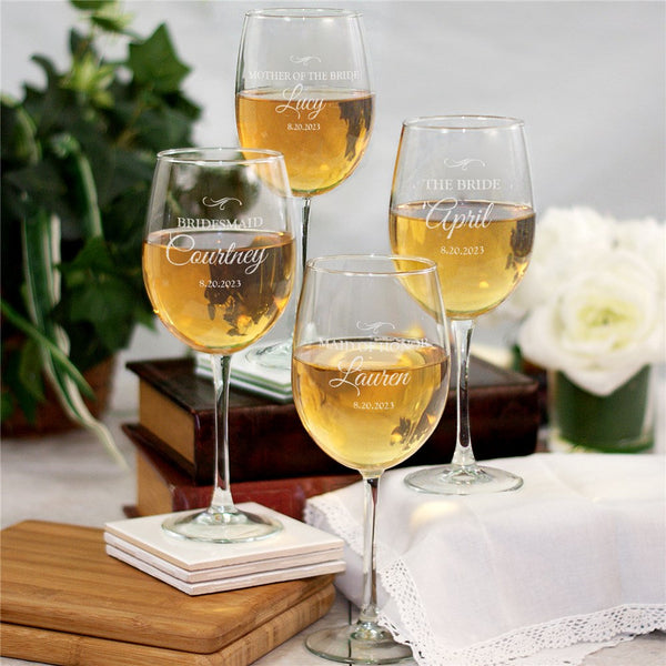 Wedding Party Wine glass - Sunny Jar Personalized™