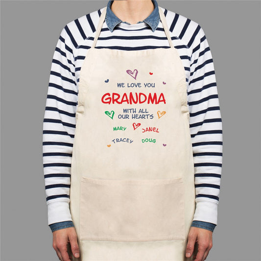 All Our Hearts Personalized Apron - Sunny Jar Personalized™