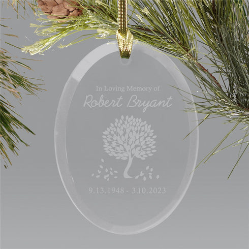 In Loving Memory Glass Personalized Ornament - Sunny Jar Personalized™