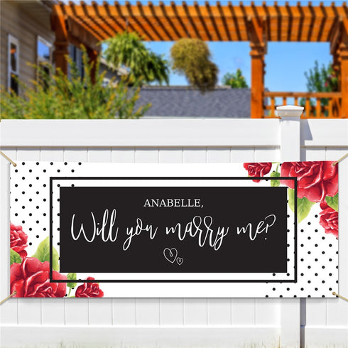 Personalized Will You Marry Me Banner - Sunny Jar Personalized™