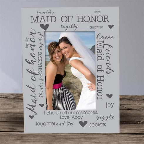 Personalized Maid of Honor Picture Frame - Sunny Jar Personalized™