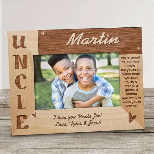 Personalized Uncle Picture Frame - Sunny Jar Personalized™