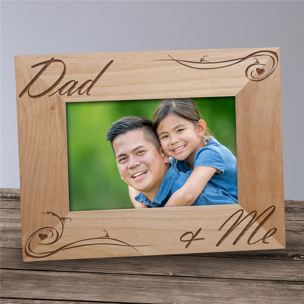 Engraved Dad and Me Picture Frame - Sunny Jar Personalized™