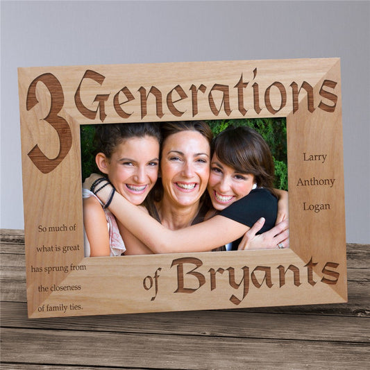 Generations Engraved Frame - Sunny Jar Personalized™