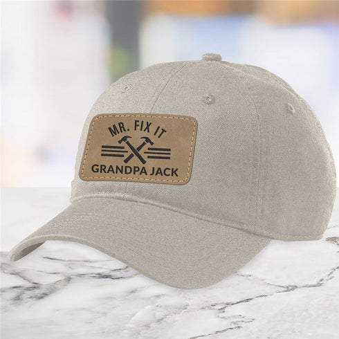 Personalized Mr. Fix It Baseball Hat with Patch - Sunny Jar Personalized™