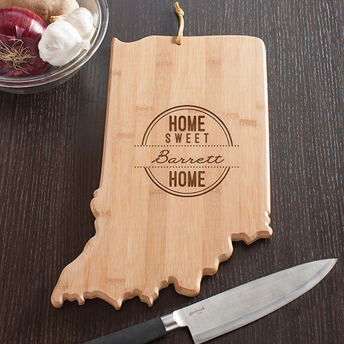 Indiana State Cutting Board - Sunny Jar Personalized™